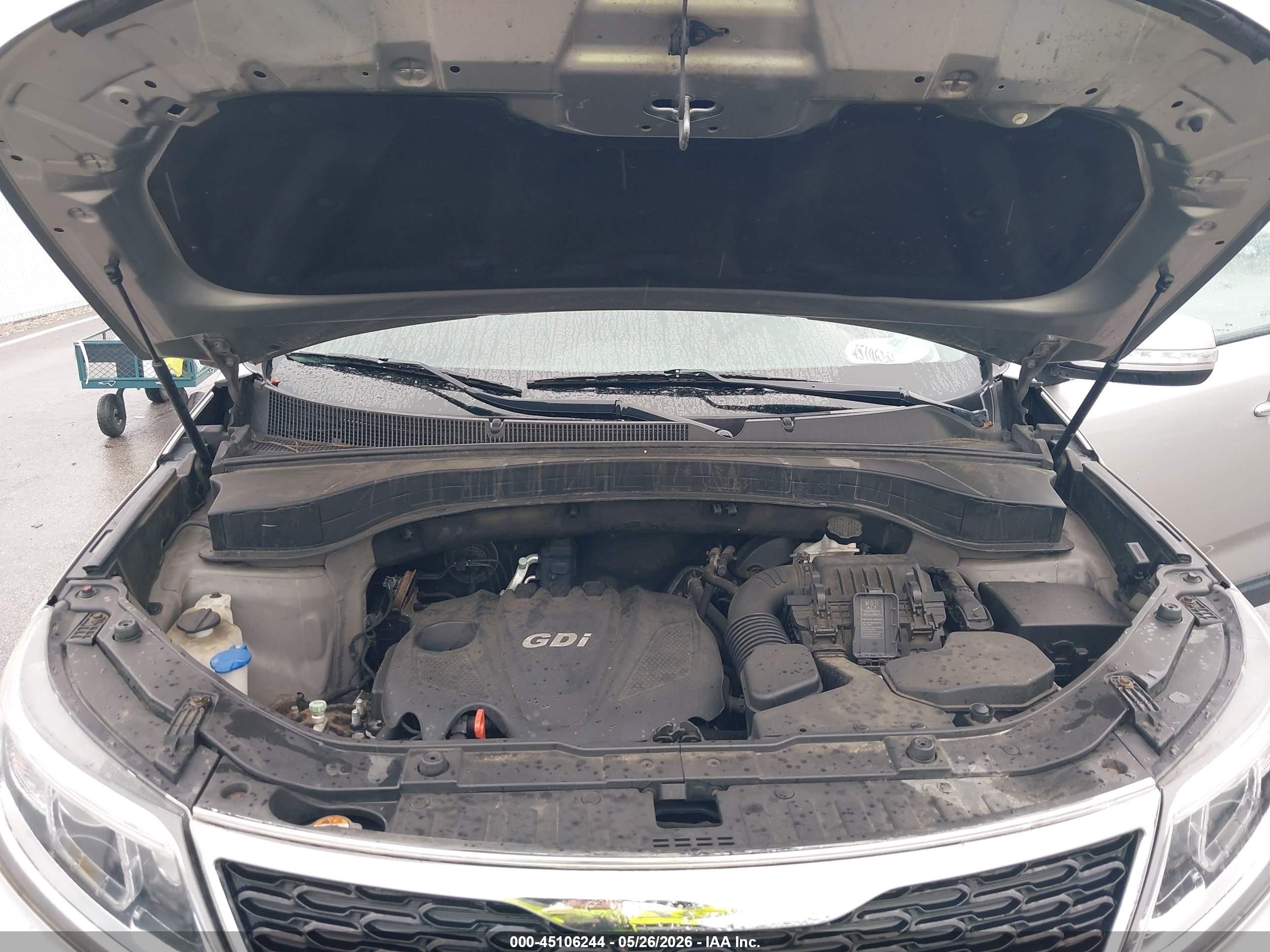 2015 Kia Sorento Lx Silver vin: 5XYKTCA61FG652911