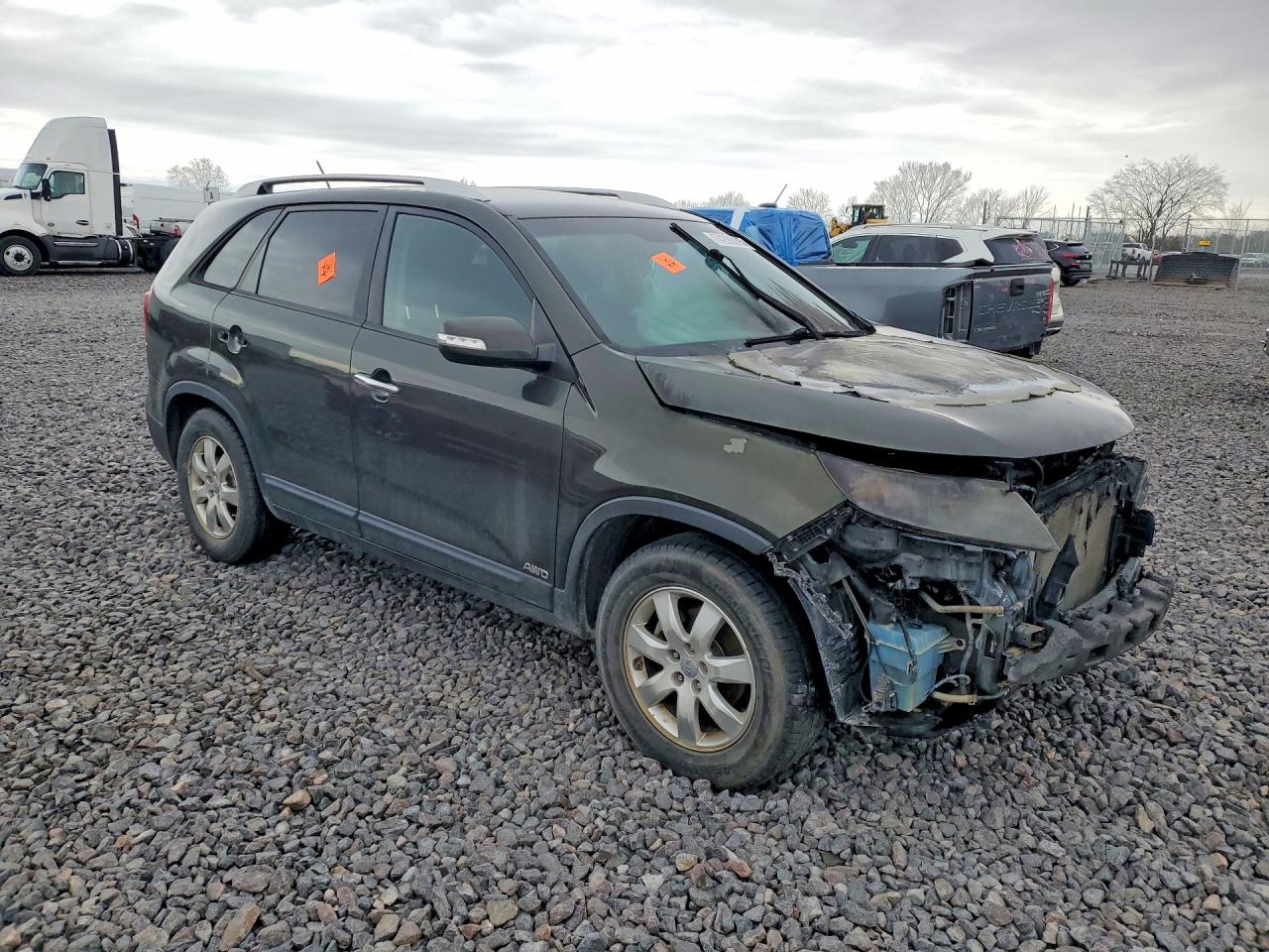 2012 Kia Sorento Green vin: 5XYKTCA62CG254277