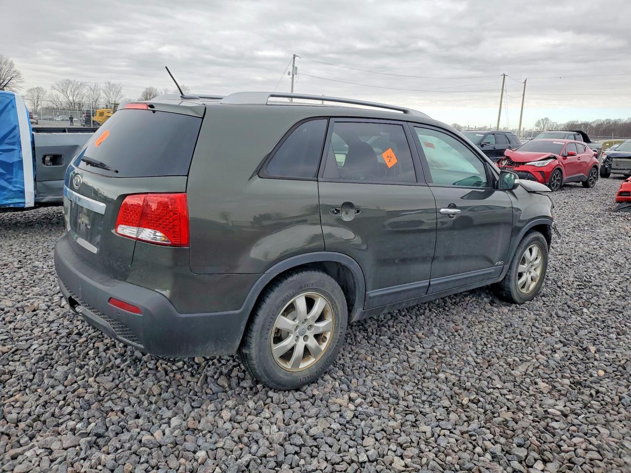 2012 Kia Sorento Green vin: 5XYKTCA62CG254277