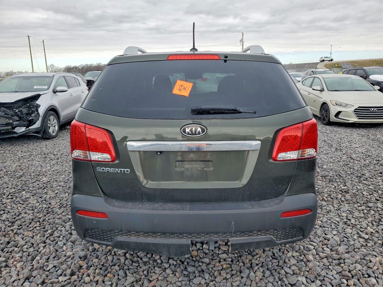 2012 Kia Sorento Green vin: 5XYKTCA62CG254277