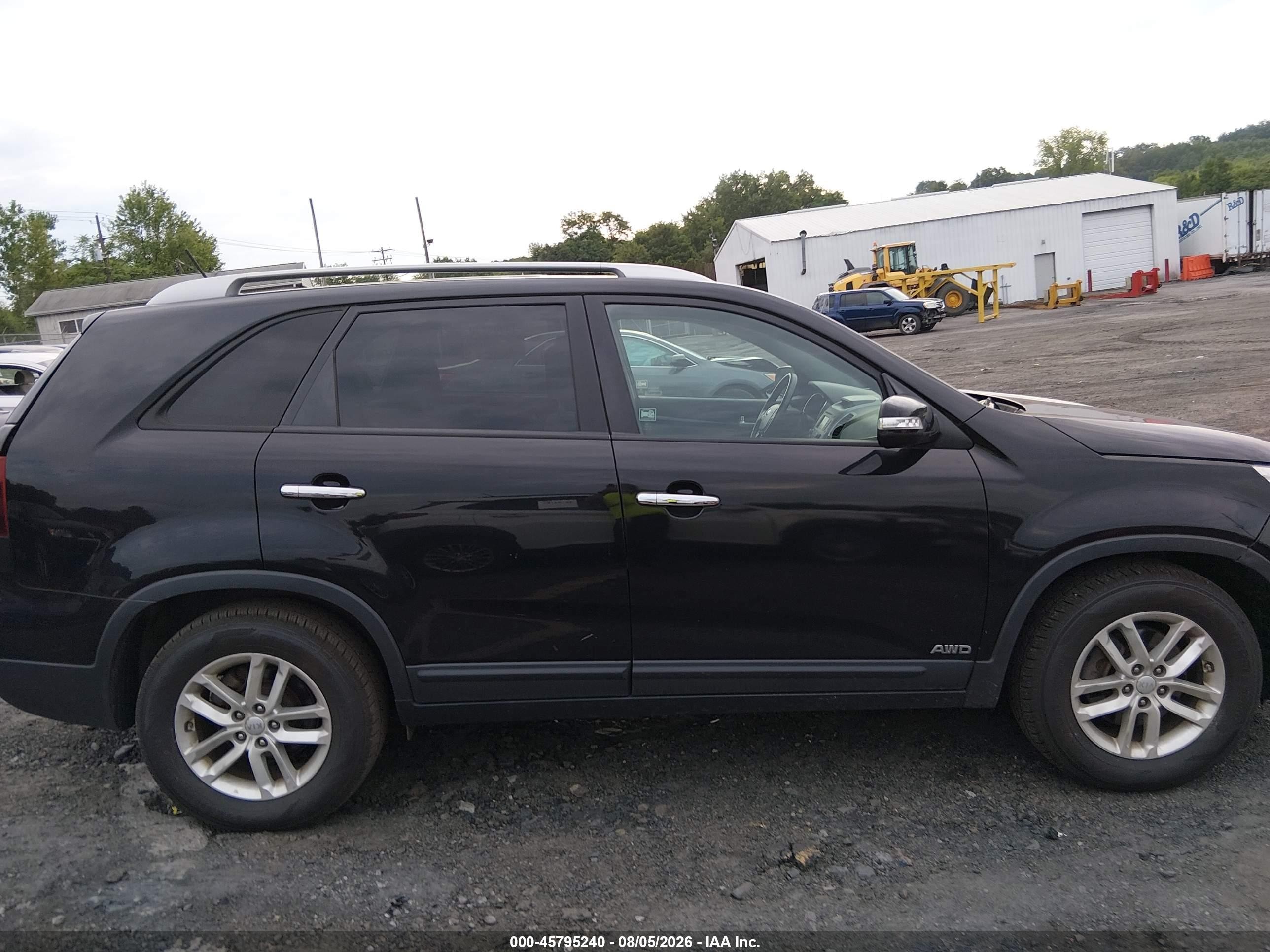 2014 Kia Sorento Lx Black vin: 5XYKTCA62EG450271