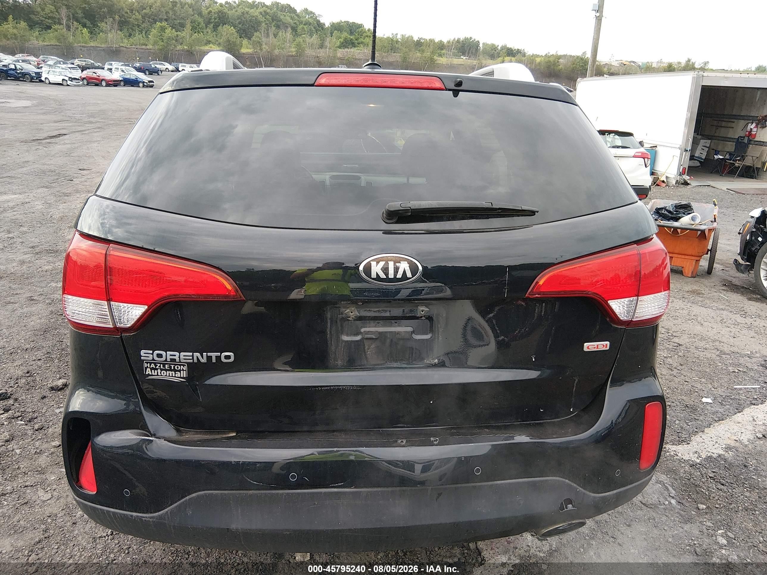 2014 Kia Sorento Lx Black vin: 5XYKTCA62EG450271