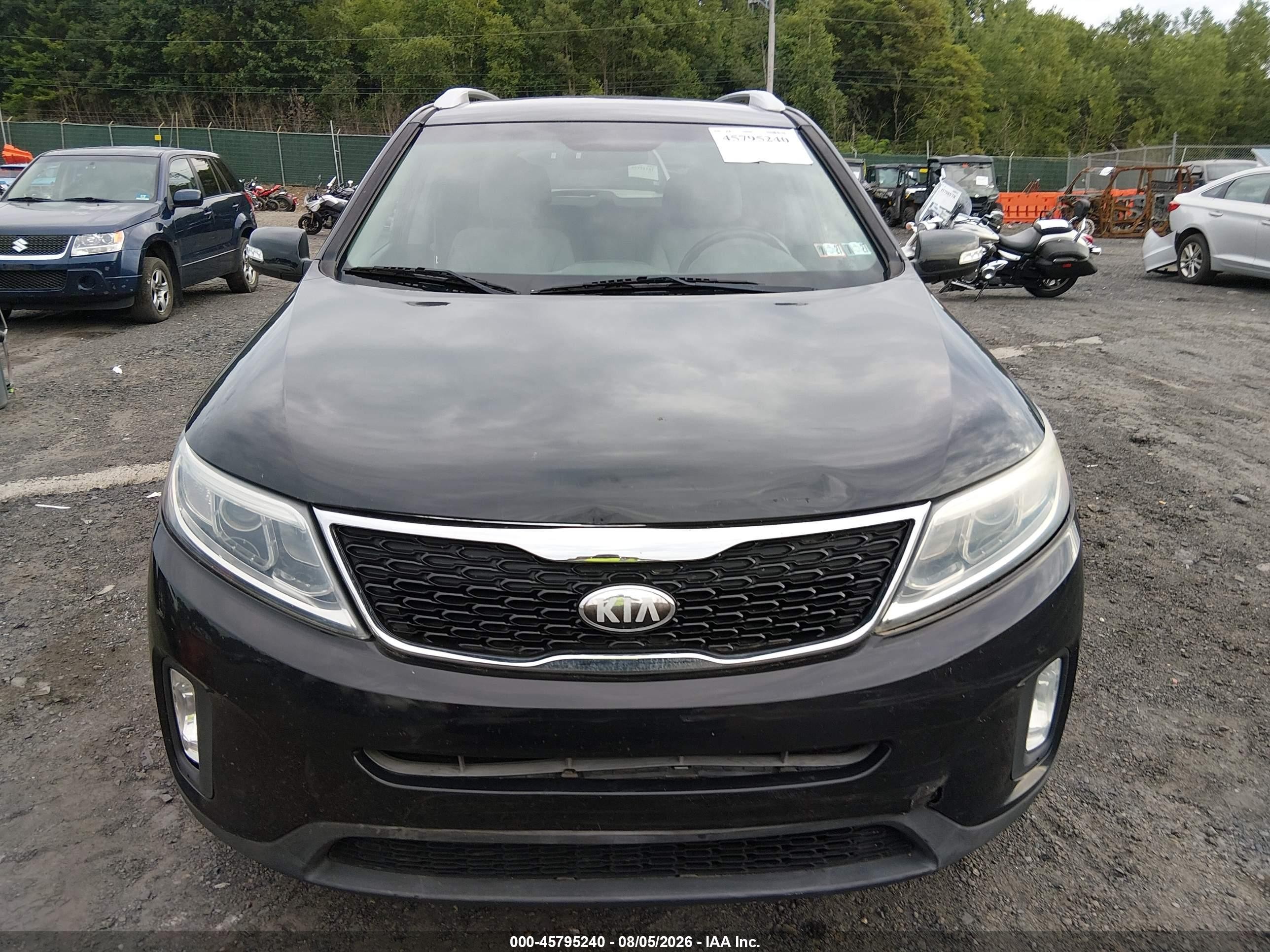 2014 Kia Sorento Lx Black vin: 5XYKTCA62EG450271