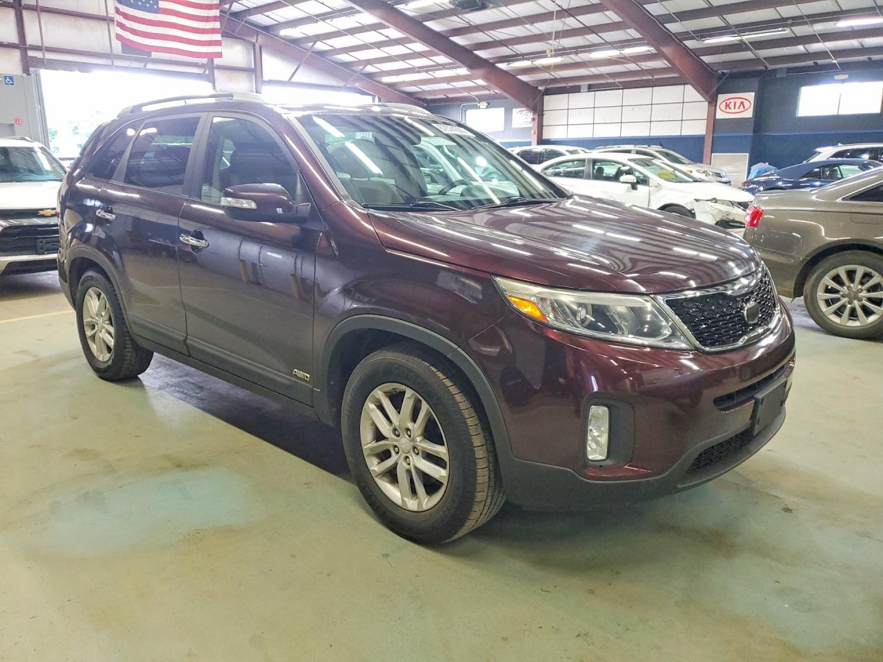 2014 Kia Sorento Burgundy vin: 5XYKTCA62EG489040