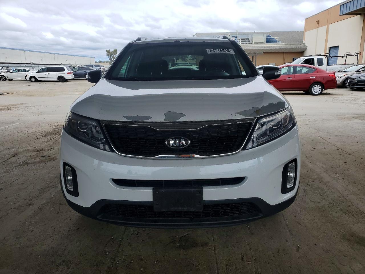 2014 Kia Sorento Lx White vin: 5XYKTCA62EG497039