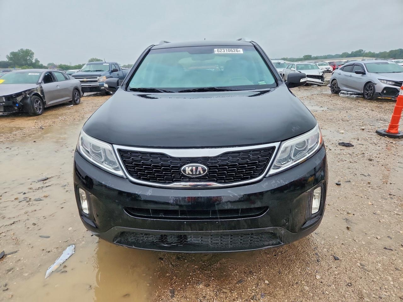 2014 Kia Sorento Lx Black vin: 5XYKTCA62EG505799