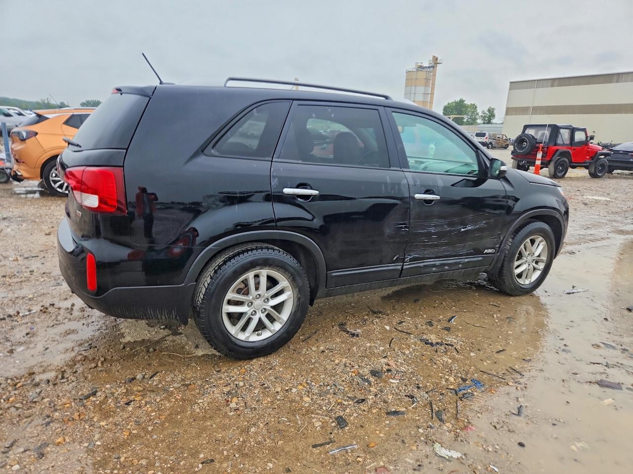2014 Kia Sorento Lx Black vin: 5XYKTCA62EG505799