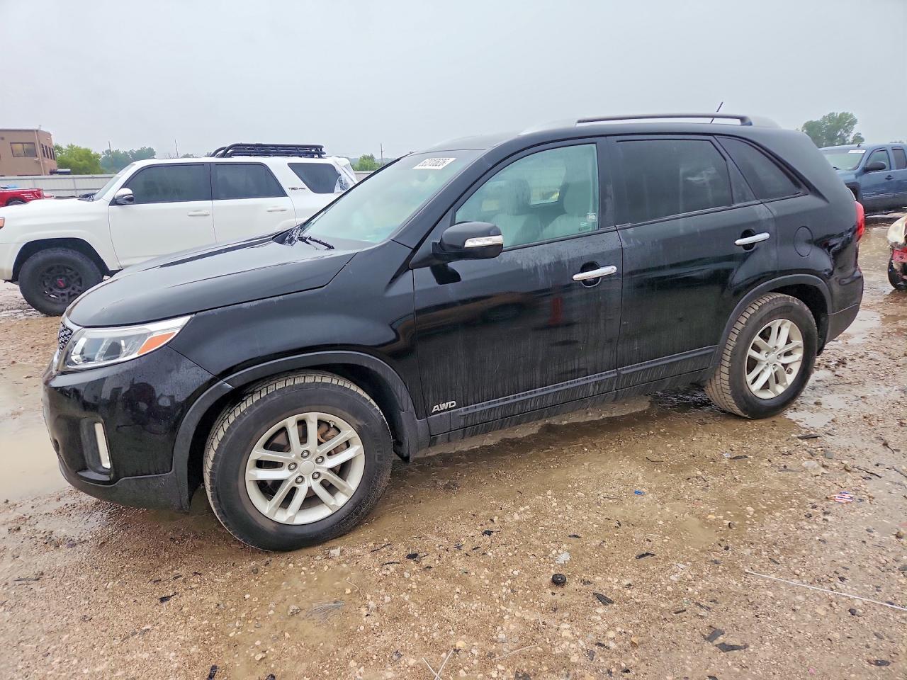 2014 Kia Sorento Lx Black vin: 5XYKTCA62EG505799