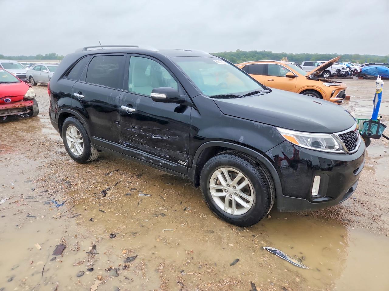 2014 Kia Sorento Lx Black vin: 5XYKTCA62EG505799