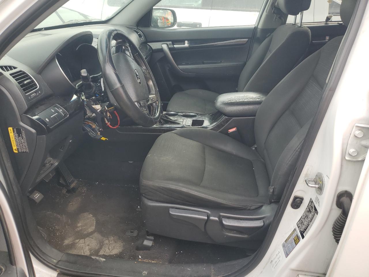 2015 Kia Sorento Lx White vin: 5XYKTCA62FG561890