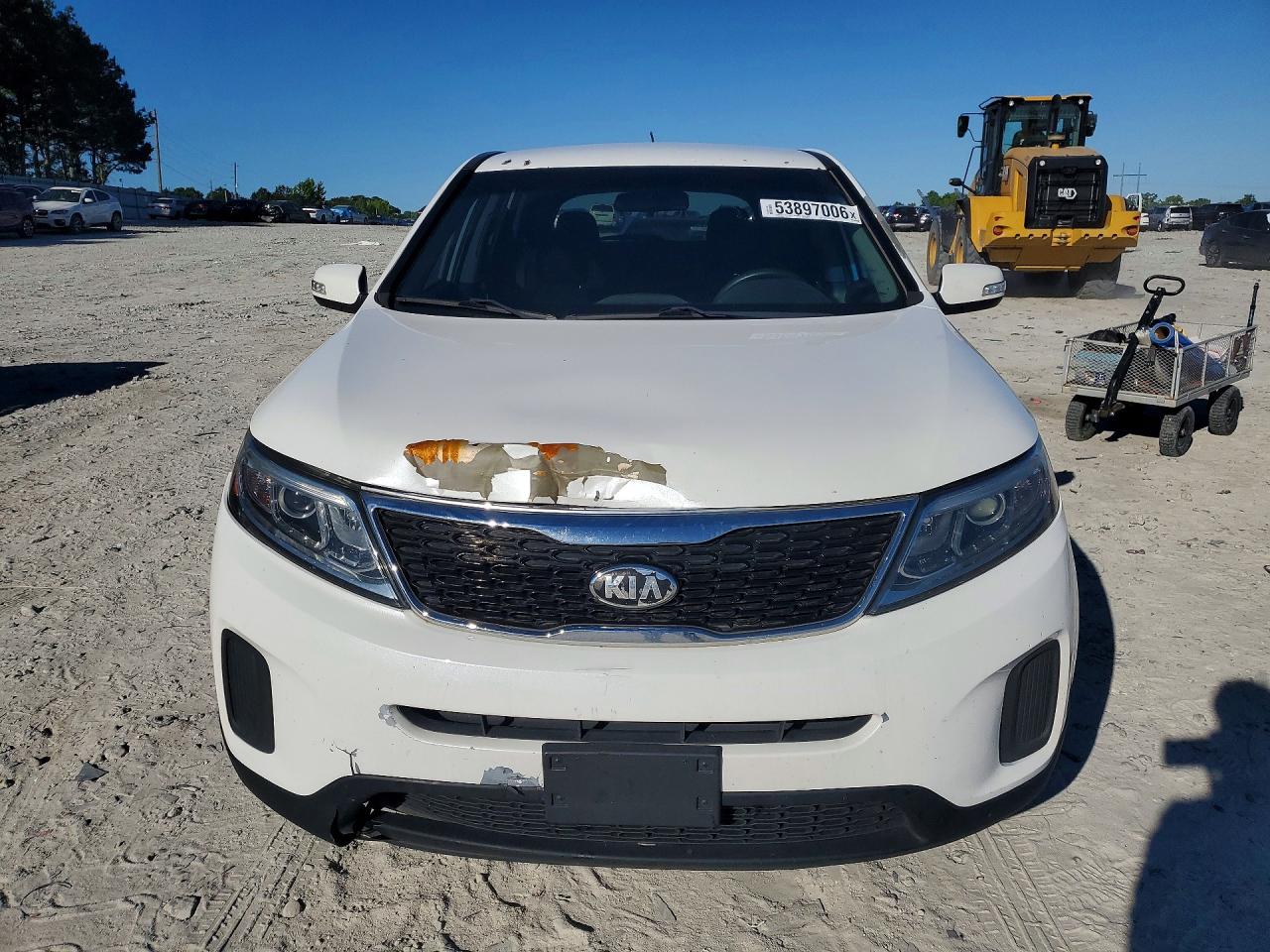 2015 Kia Sorento Lx White vin: 5XYKTCA62FG562232