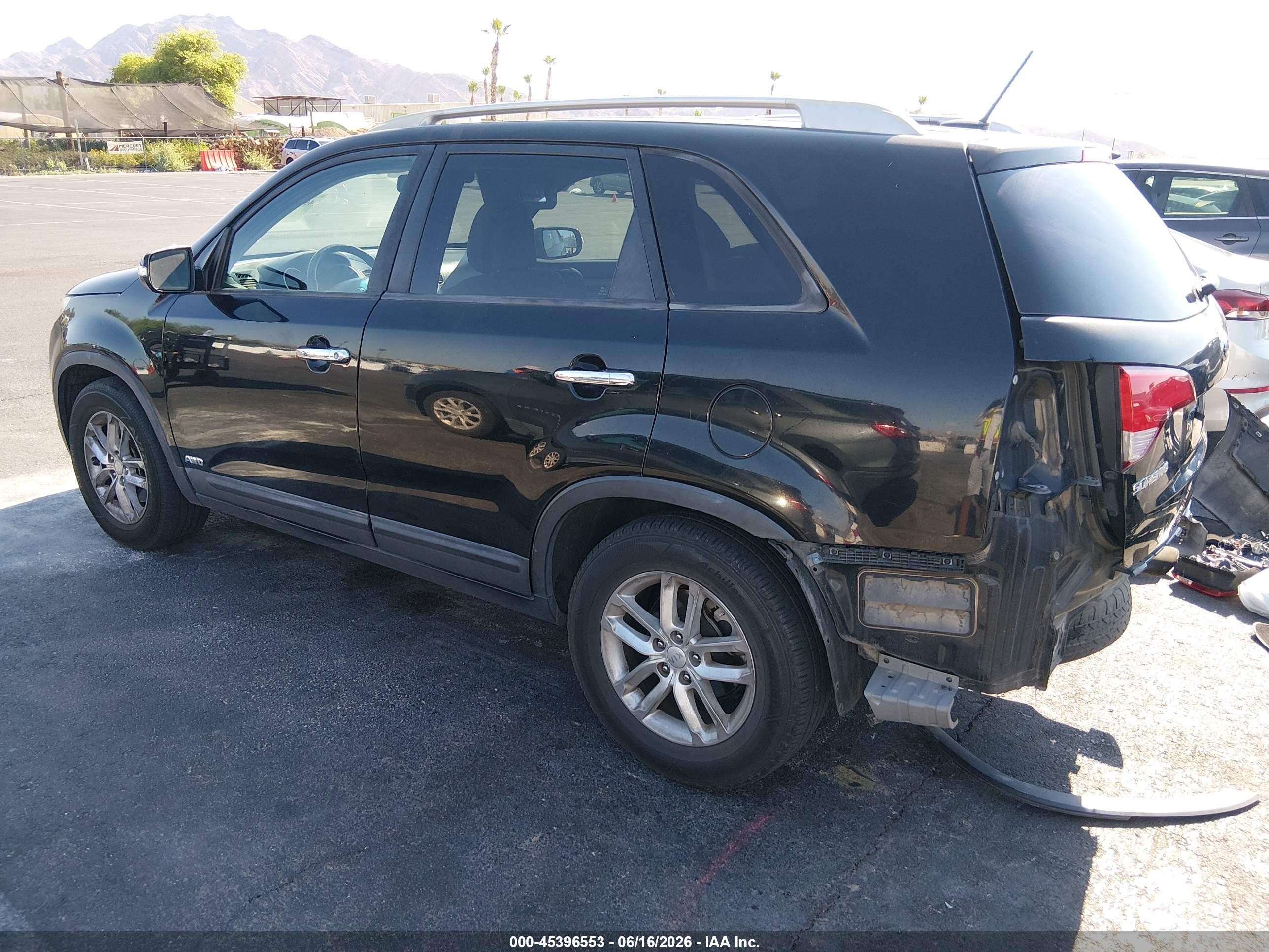 2015 Kia Sorento Lx Black vin: 5XYKTCA62FG594369