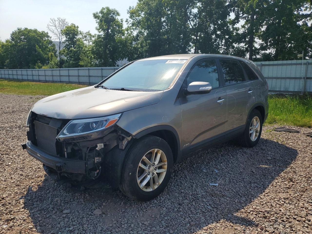 2015 Kia Sorento Lx Silver vin: 5XYKTCA62FG614538