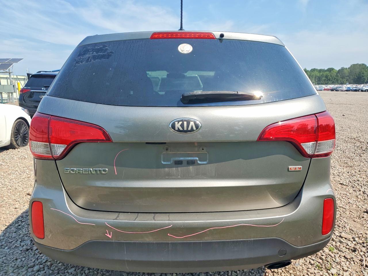 2015 Kia Sorento Lx Silver vin: 5XYKTCA62FG614538