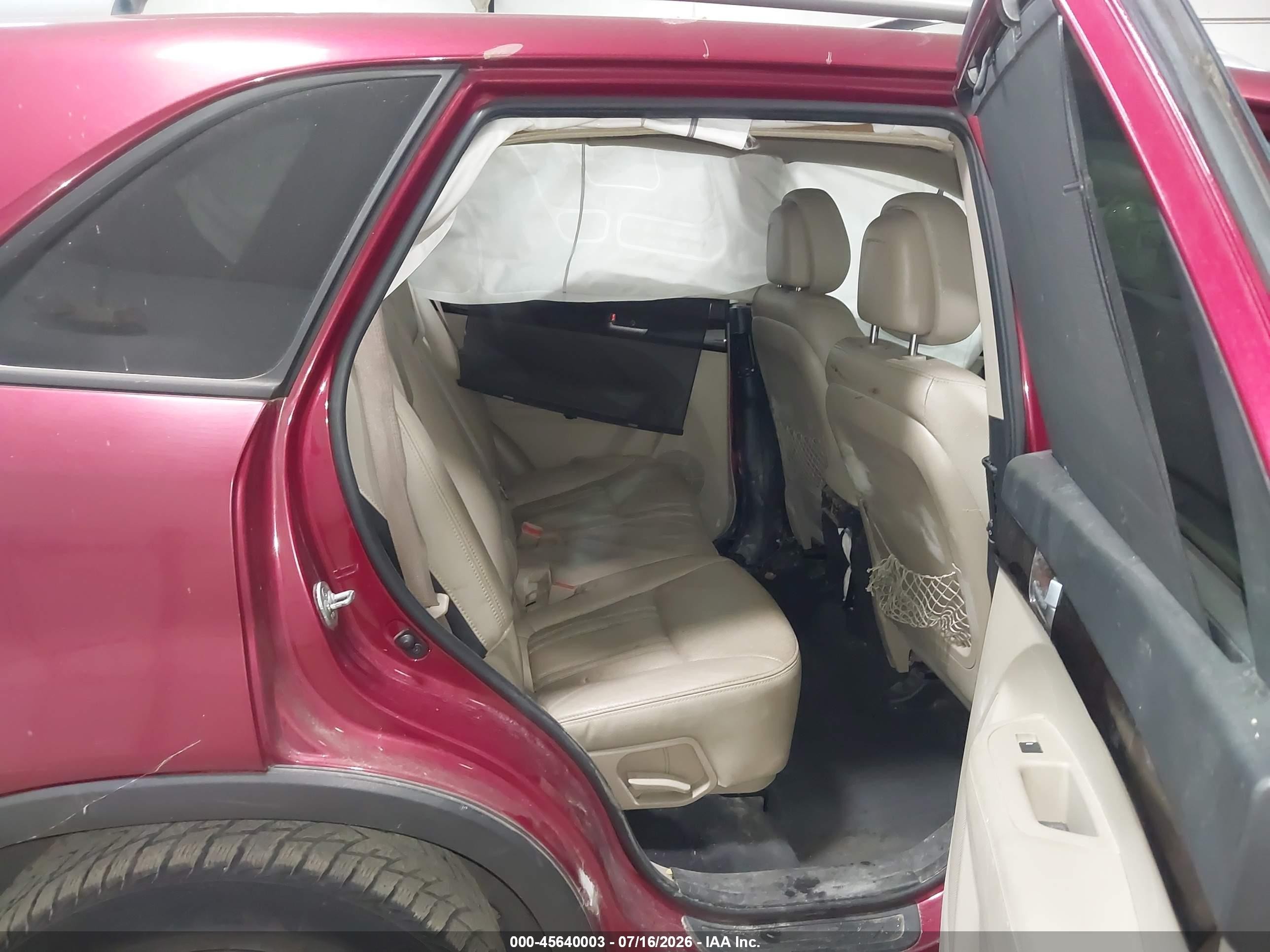 2015 Kia Sorento Lx Red vin: 5XYKTCA62FG631646