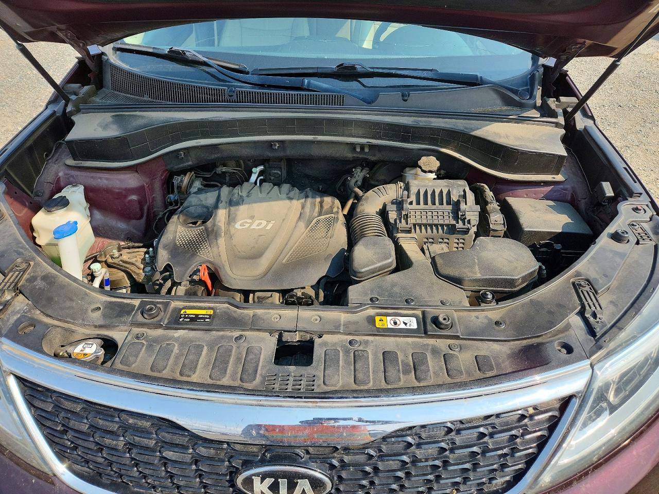 2015 Kia Sorento Lx Maroon vin: 5XYKTCA62FG638810