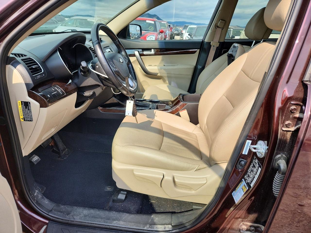 2015 Kia Sorento Lx Maroon vin: 5XYKTCA62FG638810