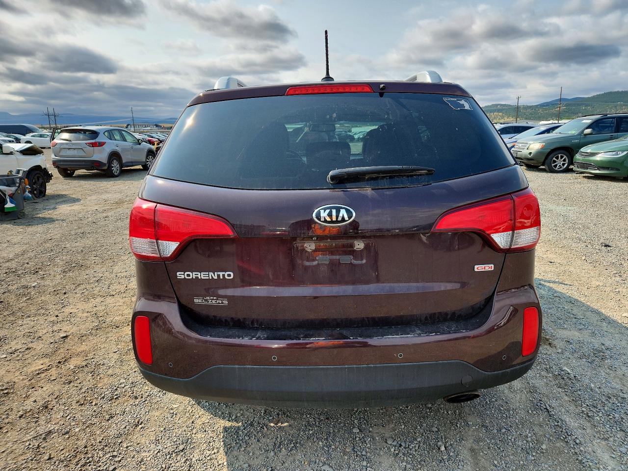 2015 Kia Sorento Lx Maroon vin: 5XYKTCA62FG638810