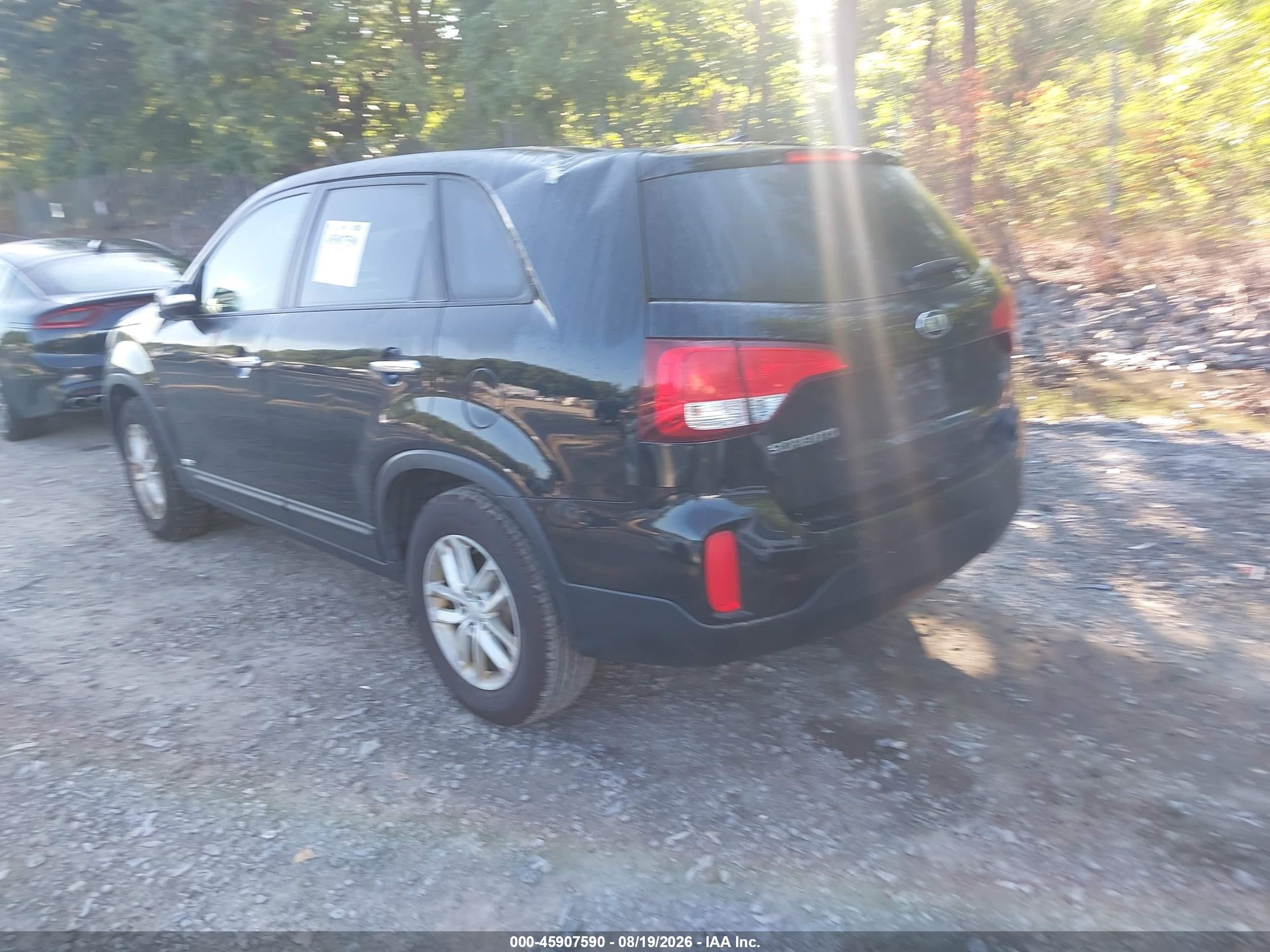 2015 Kia Sorento Lx Black vin: 5XYKTCA62FG650228
