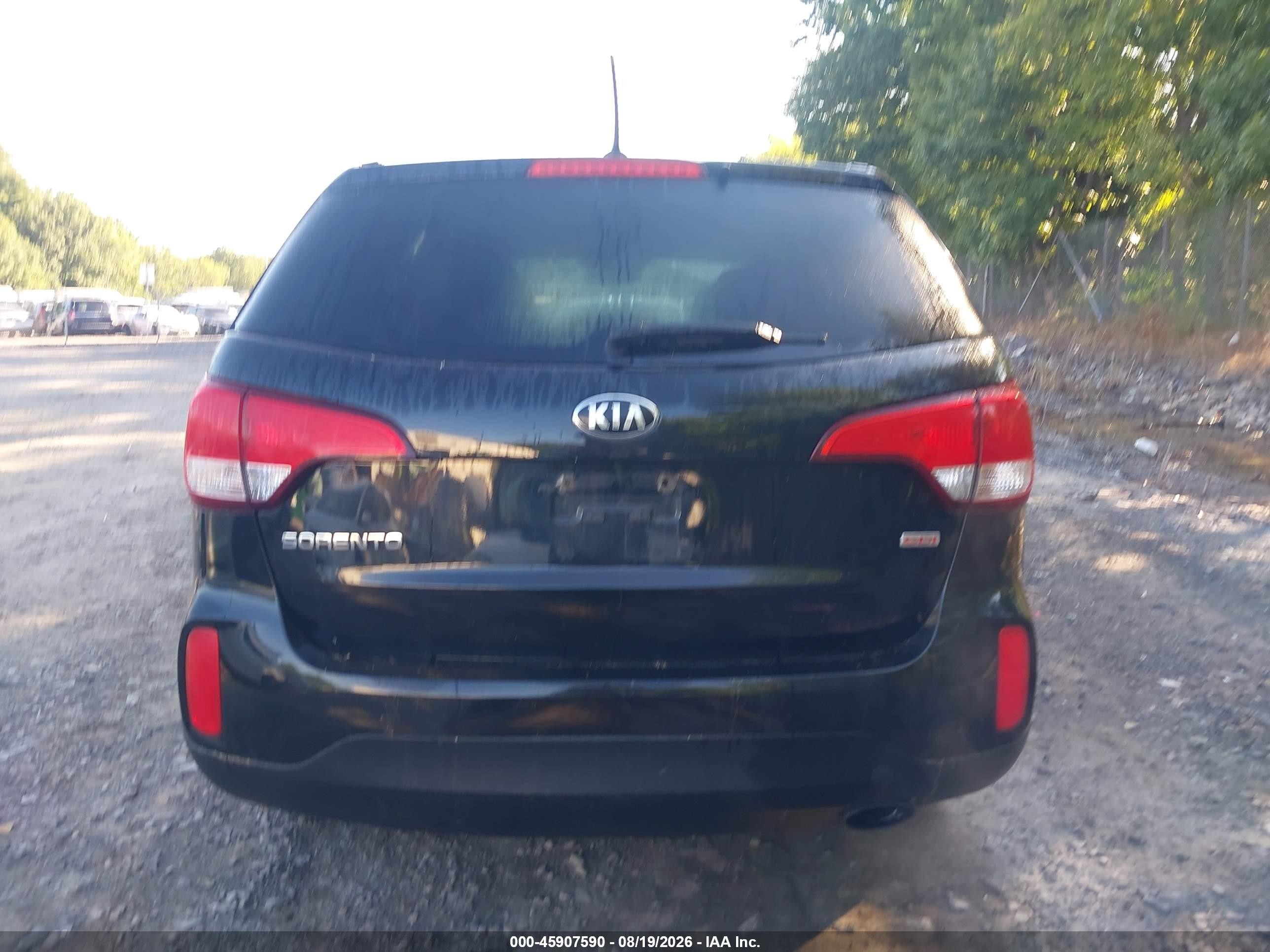 2015 Kia Sorento Lx Black vin: 5XYKTCA62FG650228