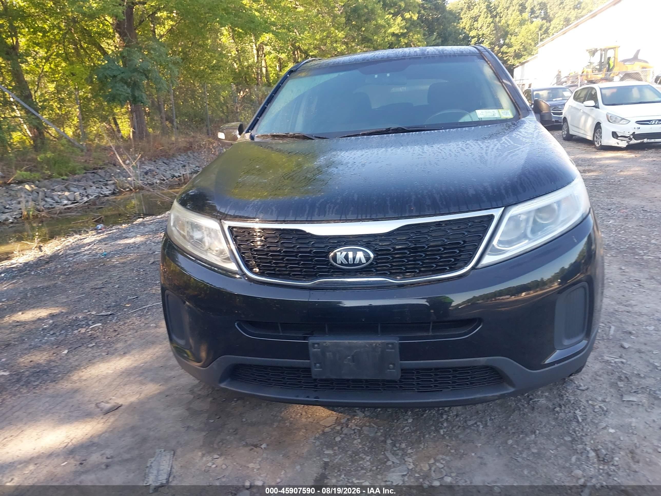 2015 Kia Sorento Lx Black vin: 5XYKTCA62FG650228