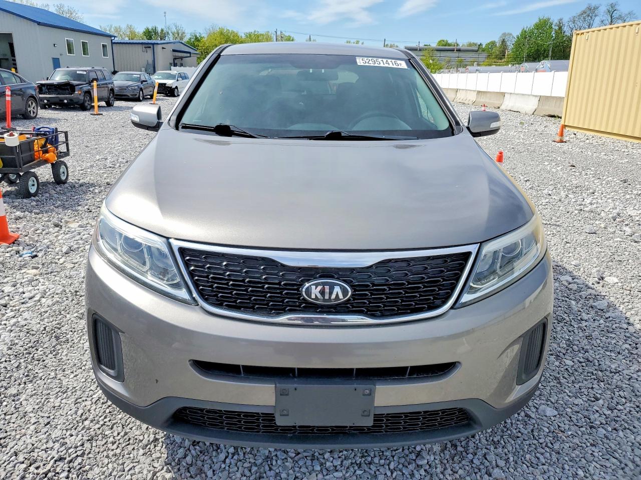 2015 Kia Sorento Lx Gray vin: 5XYKTCA62FG650925