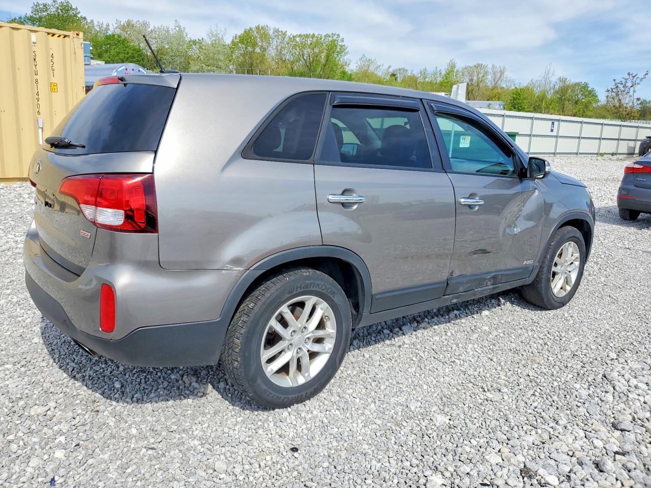 2015 Kia Sorento Lx Gray vin: 5XYKTCA62FG650925