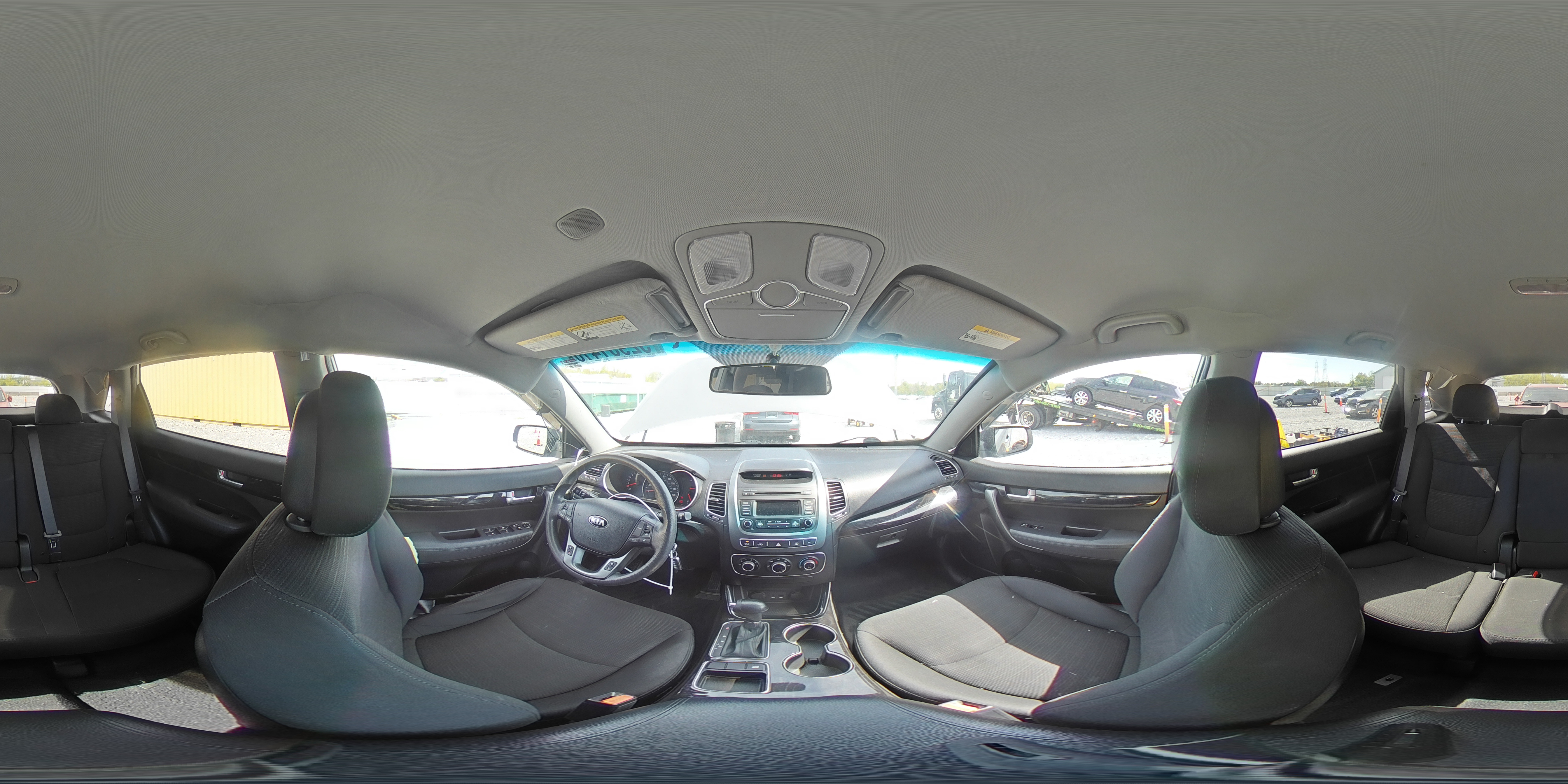 2015 Kia Sorento Lx Gray vin: 5XYKTCA62FG650925