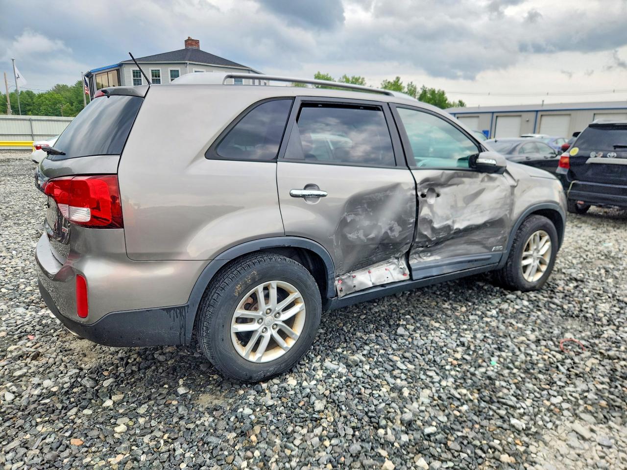 2014 Kia Sorento Lx Gray vin: 5XYKTCA63EG438632