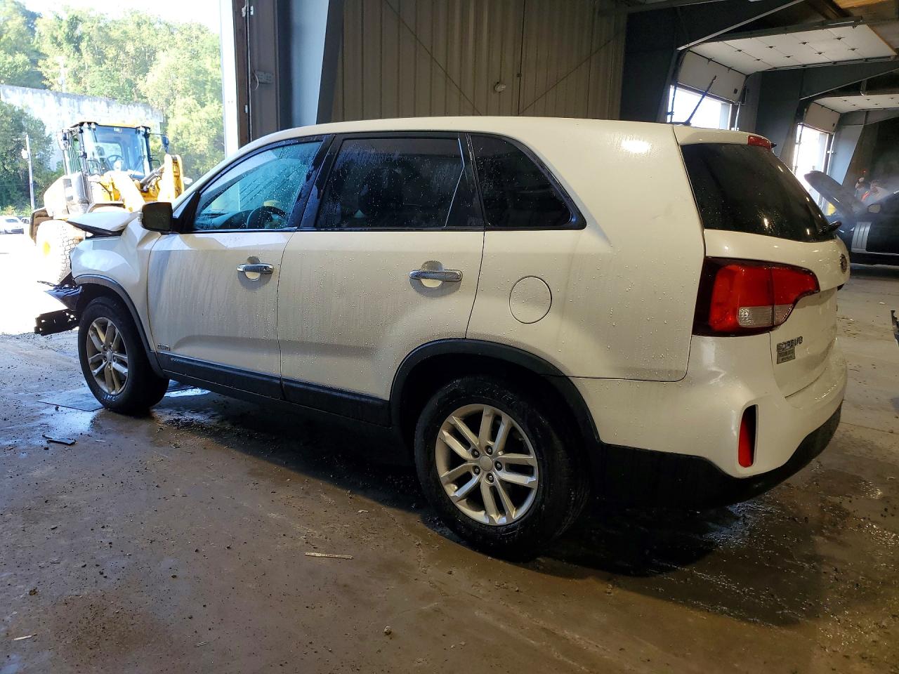 2014 Kia Sorento Lx White vin: 5XYKTCA63EG457598