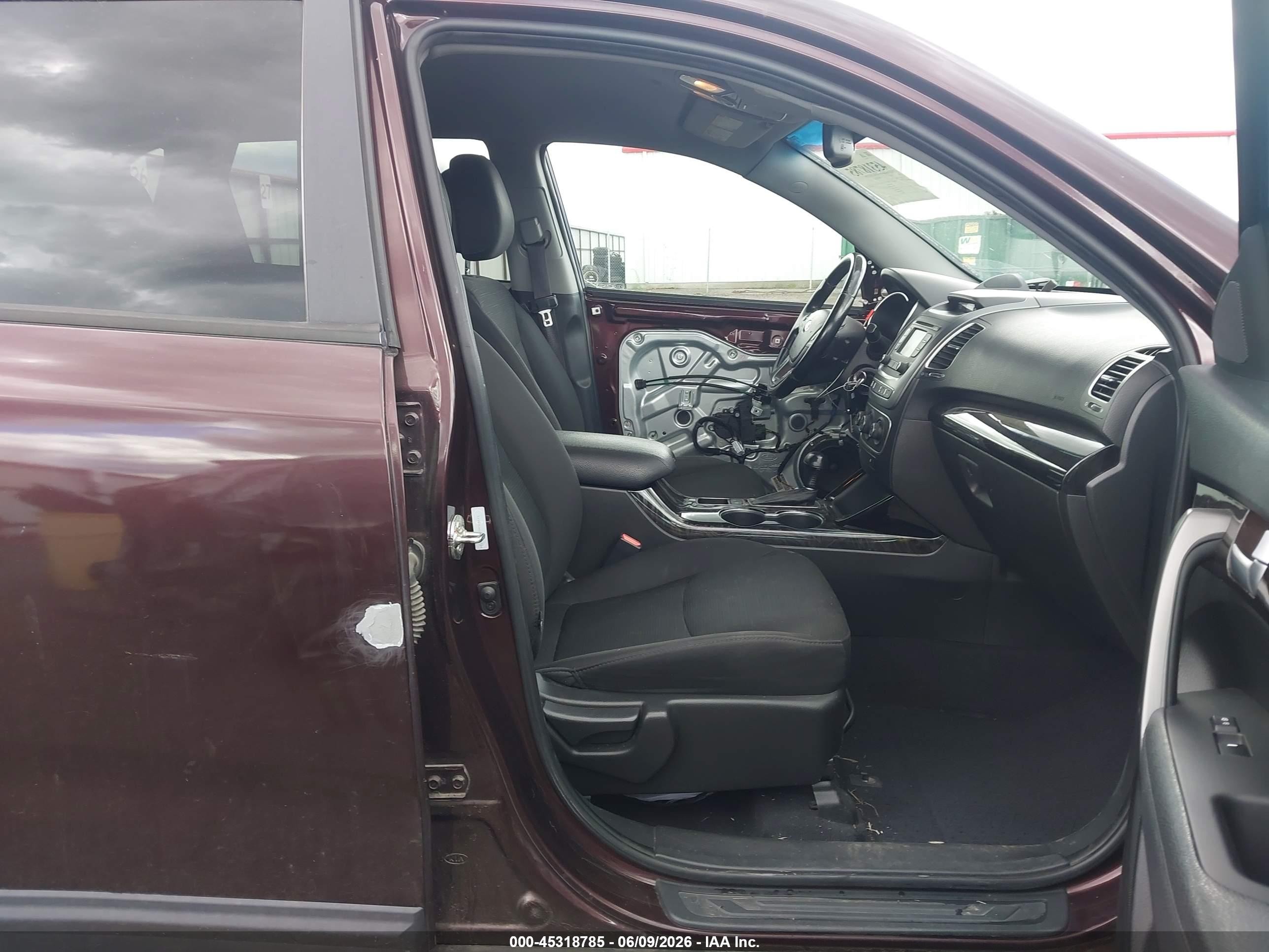 2014 Kia Sorento Lx Burgundy vin: 5XYKTCA63EG465734