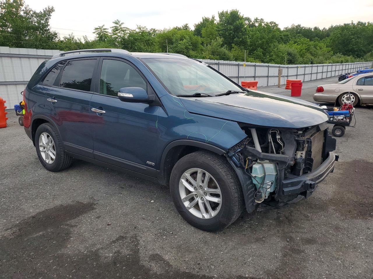 2014 Kia Sorento Lx Blue vin: 5XYKTCA63EG472618