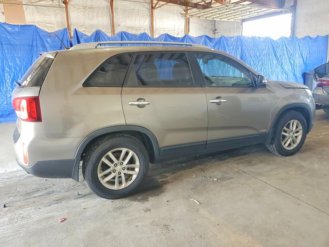 2015 Kia Sorento Lx Gray vin: 5XYKTCA63FG624267