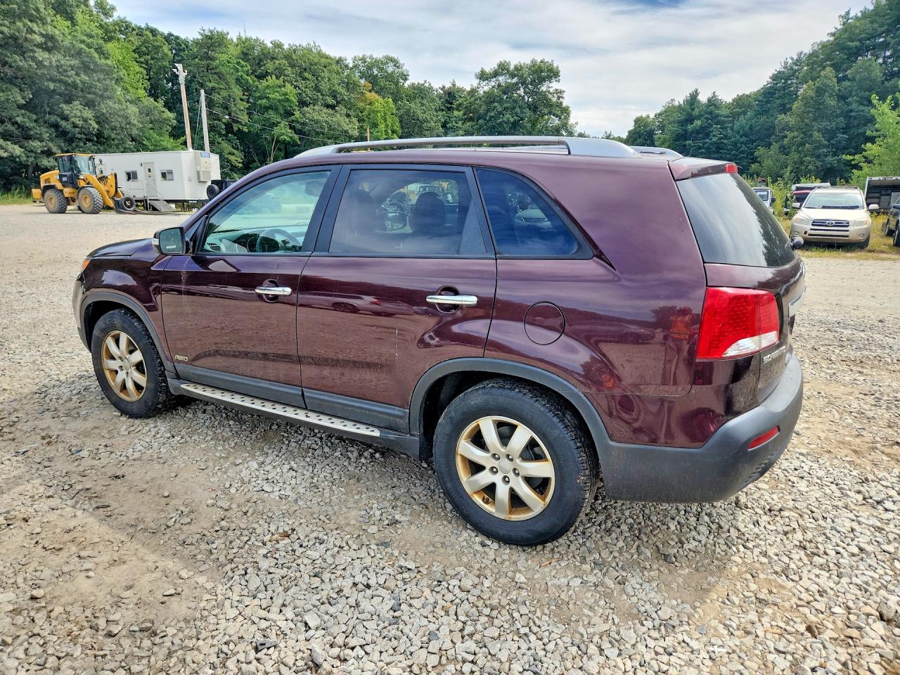 2012 Kia Sorento Lx Maroon vin: 5XYKTCA64CG278287