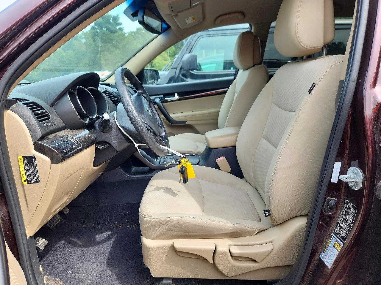 2012 Kia Sorento Lx Maroon vin: 5XYKTCA64CG278287
