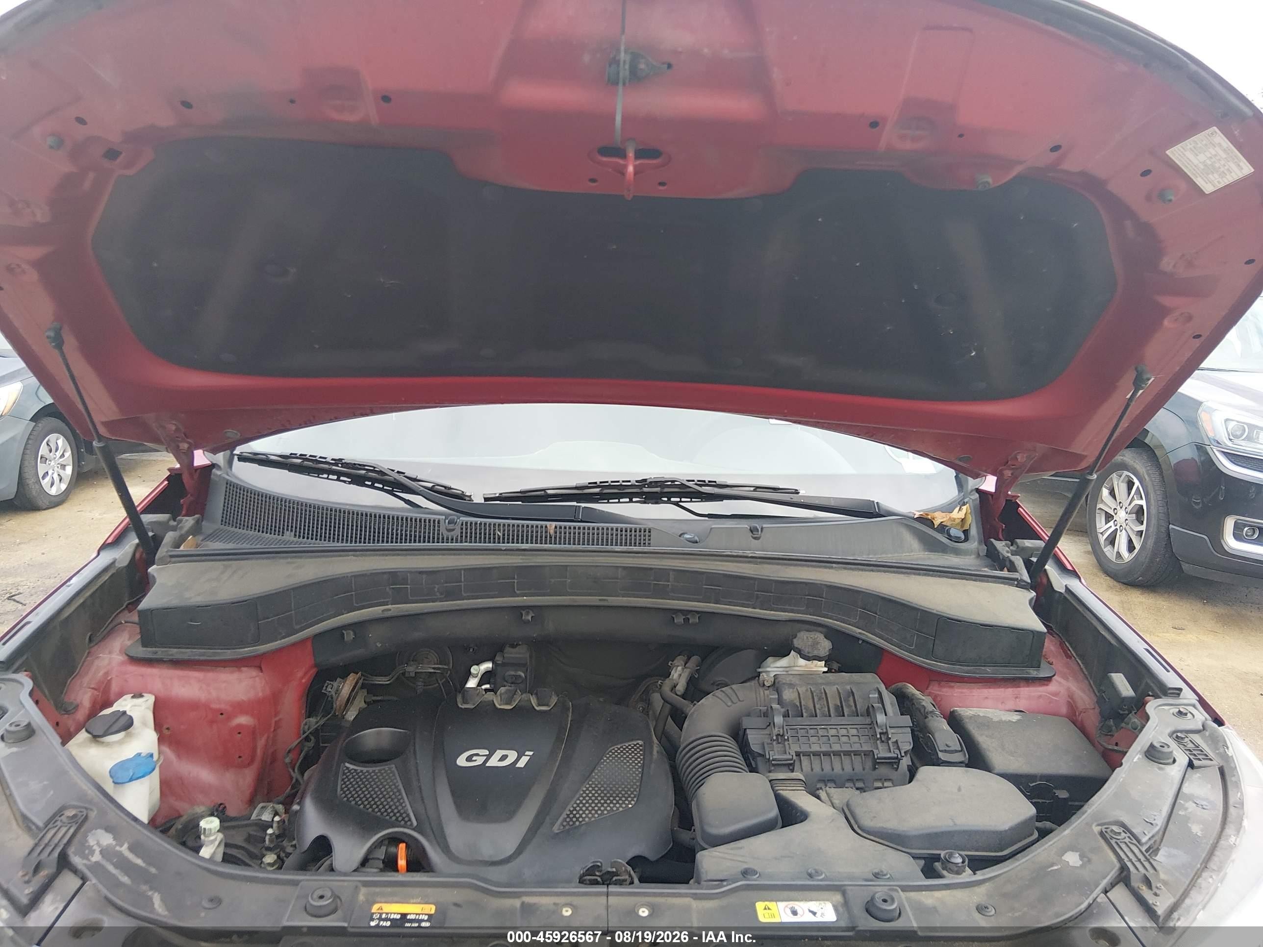 2014 Kia Sorento Lx Красный vin: 5XYKTCA64EG469310