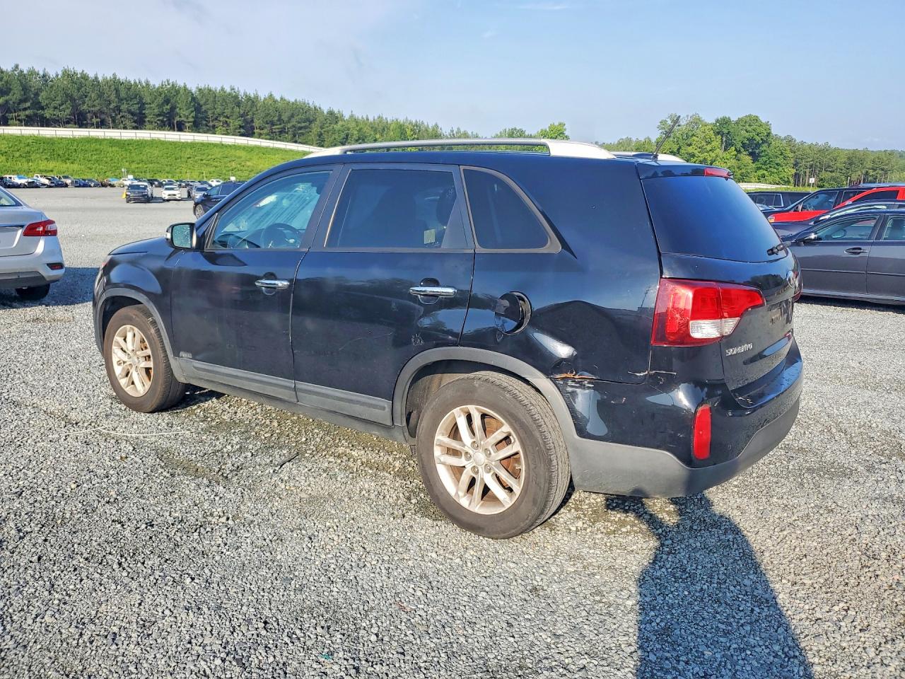 2014 Kia Sorento Lx Black vin: 5XYKTCA64EG476497