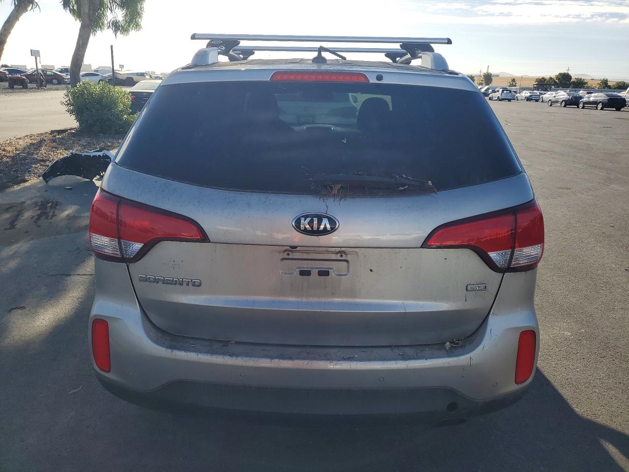 2015 Kia Sorento Lx Gray vin: 5XYKTCA64FG560255