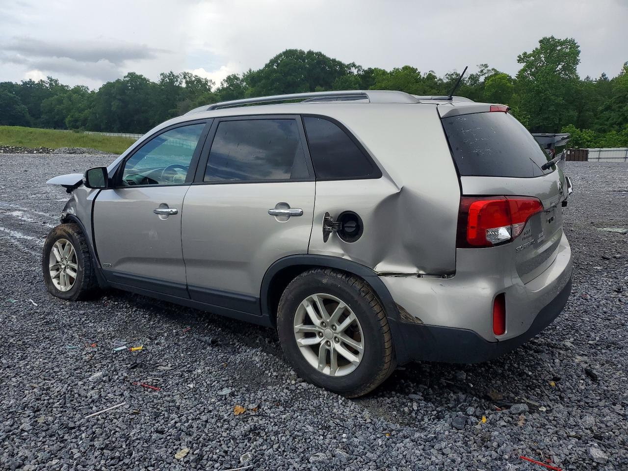 2015 Kia Sorento Lx Silver vin: 5XYKTCA64FG634709