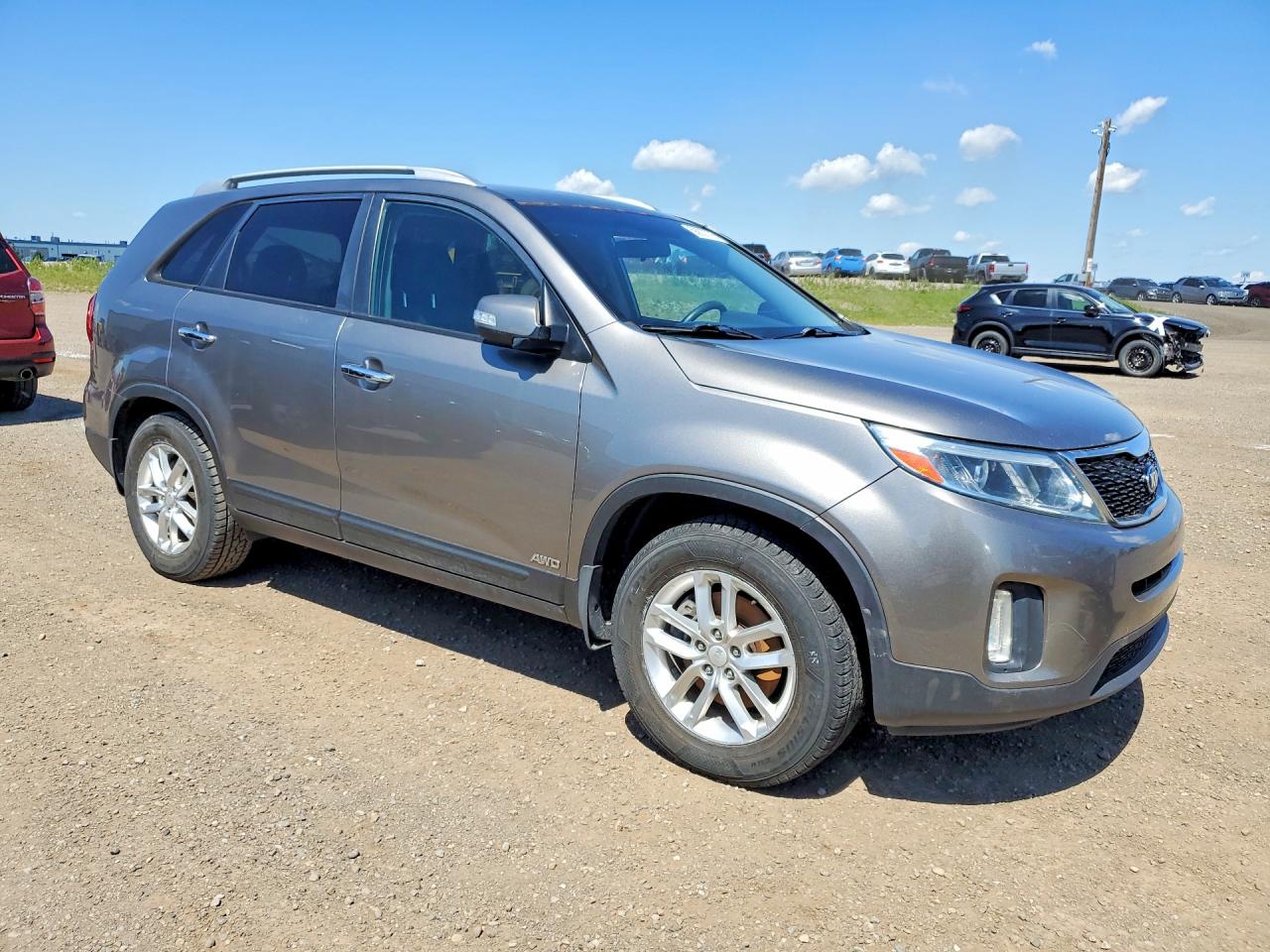 2015 Kia Sorento Lx Silver vin: 5XYKTCA64FG645290