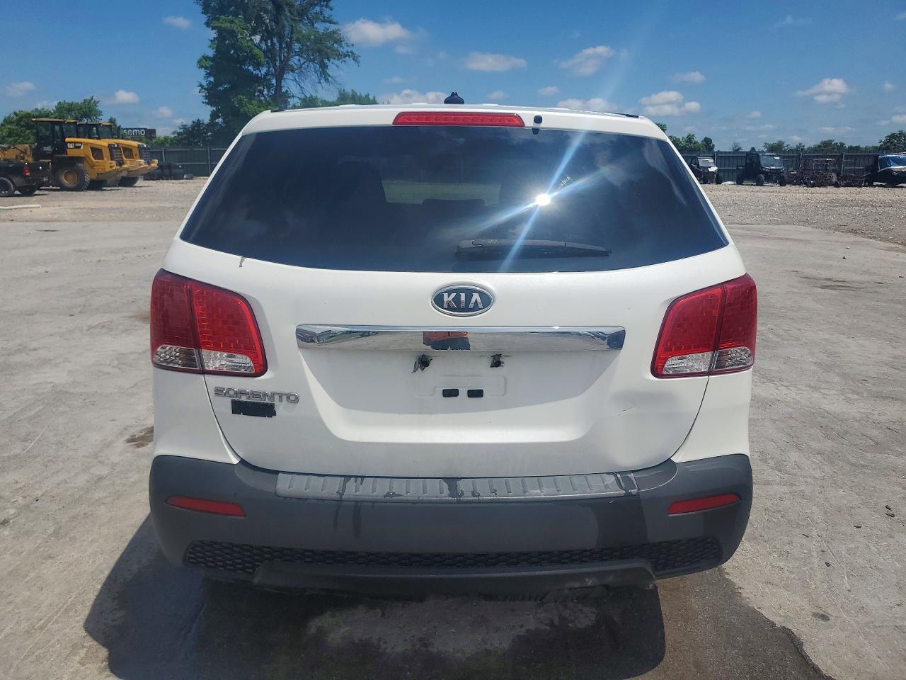 2012 Kia Sorento Lx Белый vin: 5XYKTCA65CG308350