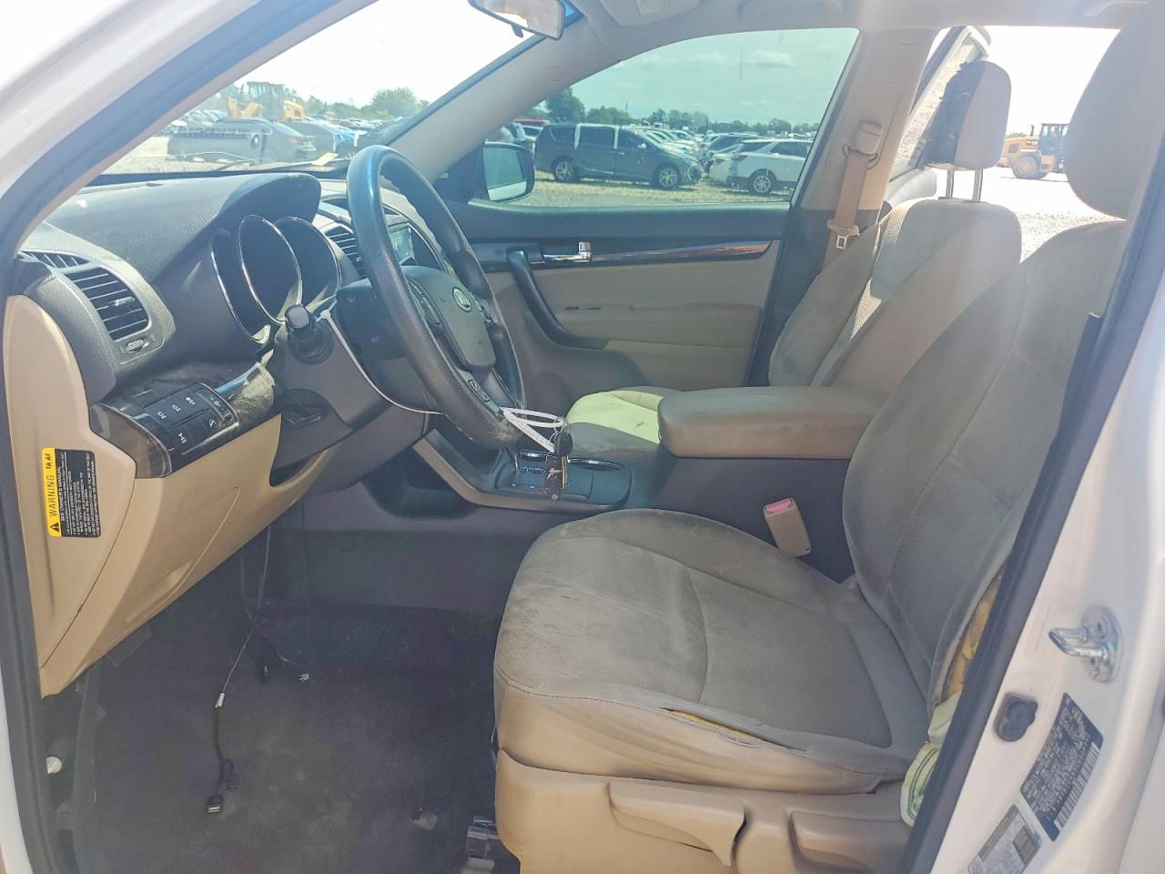 2012 Kia Sorento Lx Белый vin: 5XYKTCA65CG308350