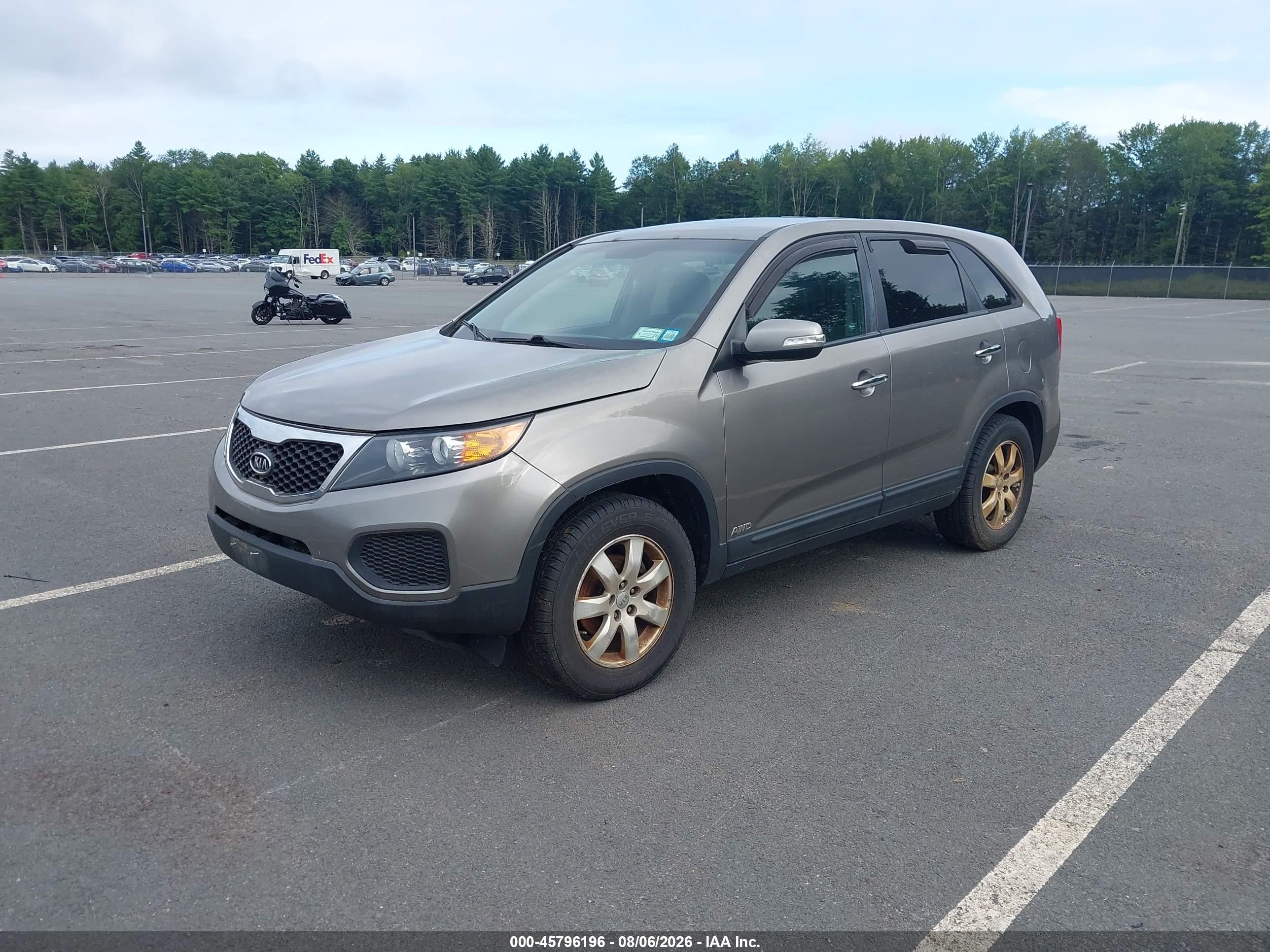 2013 Kia Sorento Lx Коричневый vin: 5XYKTCA65DG341852