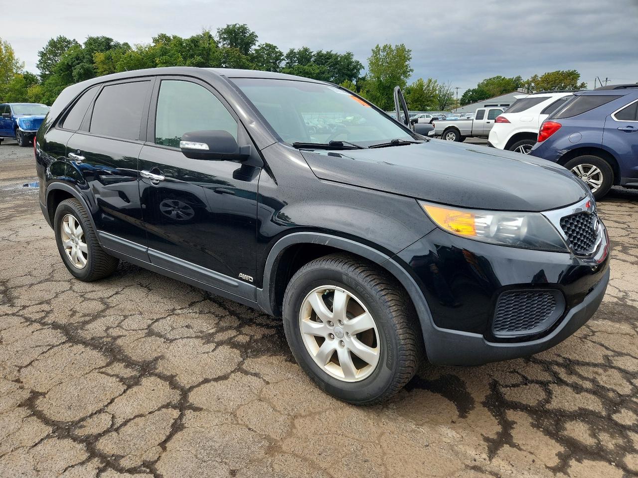 2013 Kia Sorento Lx Black vin: 5XYKTCA65DG392543