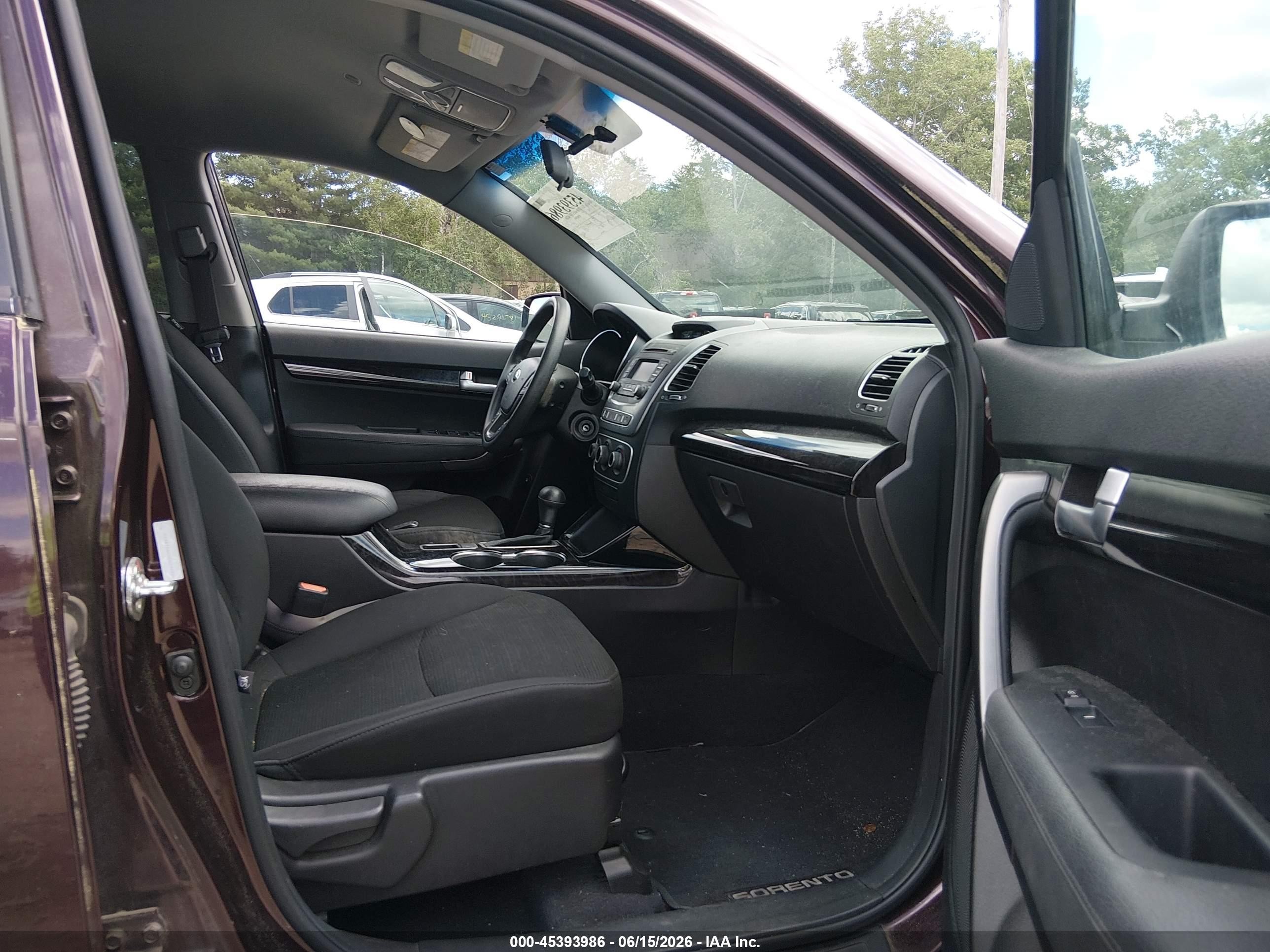 2014 Kia Sorento Lx Maroon vin: 5XYKTCA65EG499934