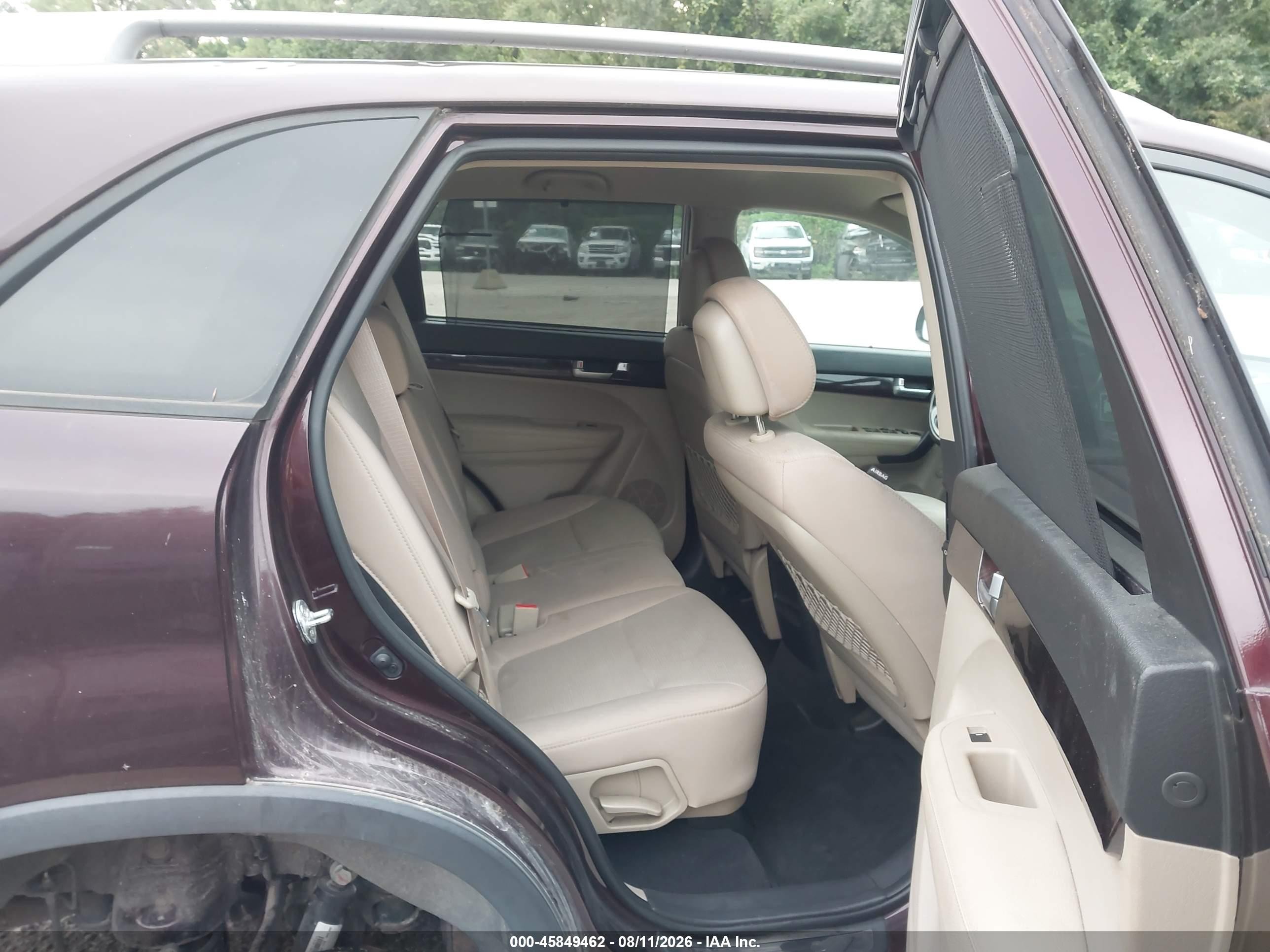 2014 Kia Sorento Lx Бордовый vin: 5XYKTCA66EG497383