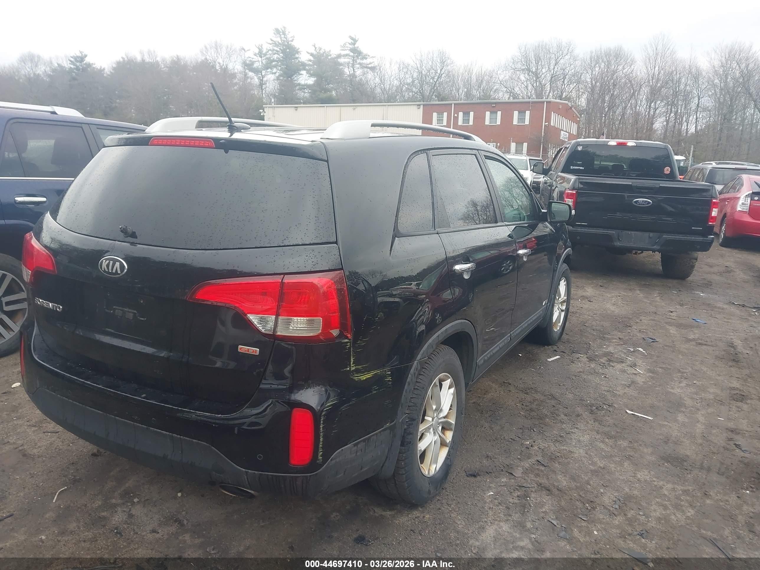 2014 Kia Sorento Lx Серый vin: 5XYKTCA66EG506924