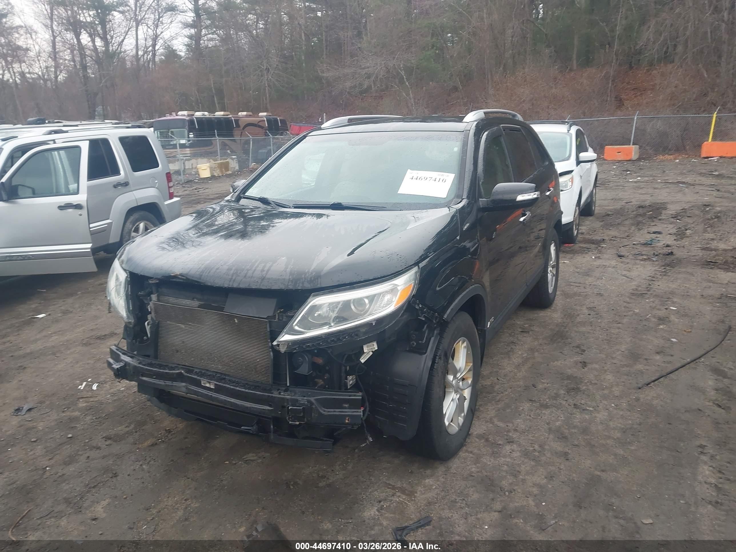 2014 Kia Sorento Lx Серый vin: 5XYKTCA66EG506924