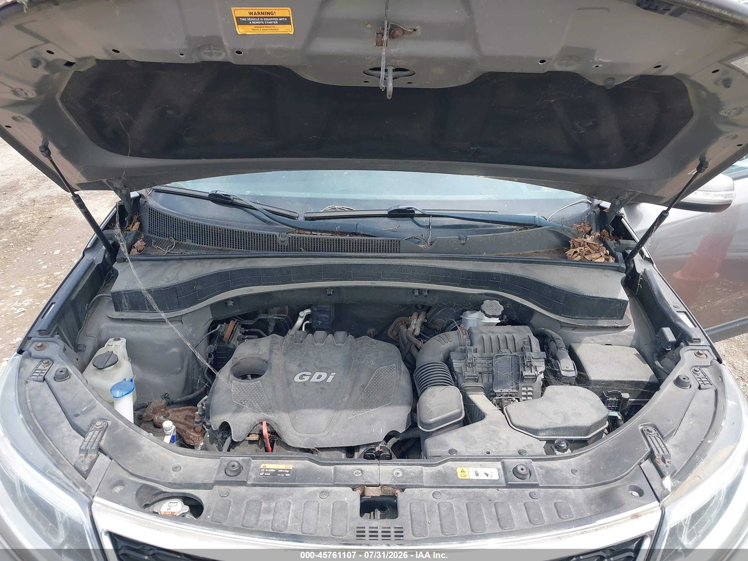 2015 Kia Sorento Lx Gray vin: 5XYKTCA66FG606247