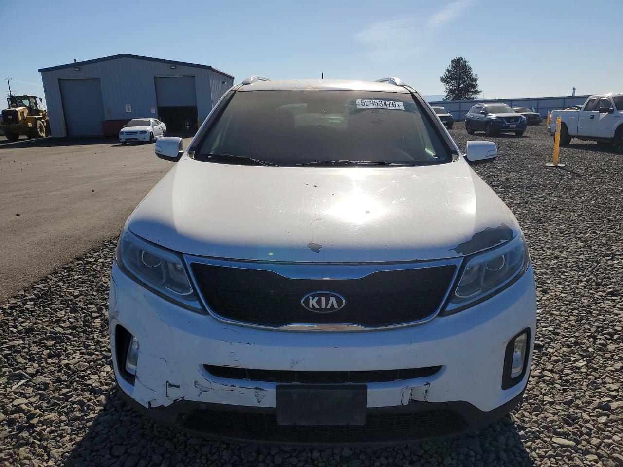 2014 Kia Sorento Lx White vin: 5XYKTCA67EG465218